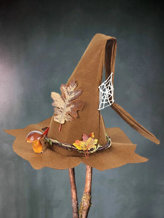 Handmade merino wool witch hat in various colours for Halloween and cosplay