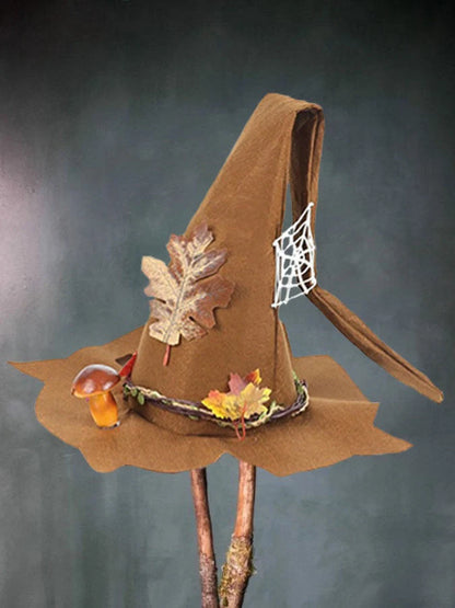 Handmade merino wool witch hat in various colours for Halloween and cosplay