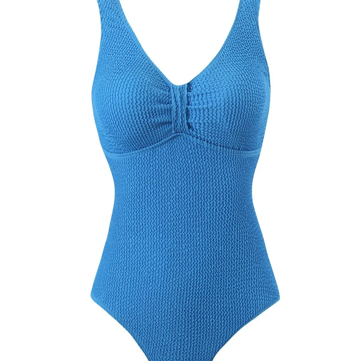 Women's one-piece belly cover swimsuit in polyester, sleeveless bikini style, available in multiple colours