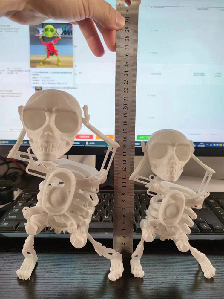 Customized 3D Mini Skull Desk Toy - a unique, stress-relieving accessory for your workspace