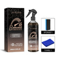 Car brake cleanser kit showing 100ml bottle, sponge, and cloth for brake disc rust removal