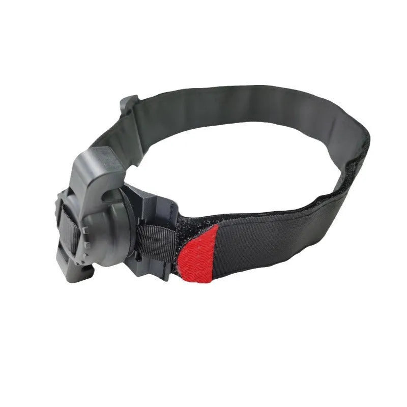 Black nylon outdoor camping tourniquet with rotating buckle, 38x950mm, on a plain background.