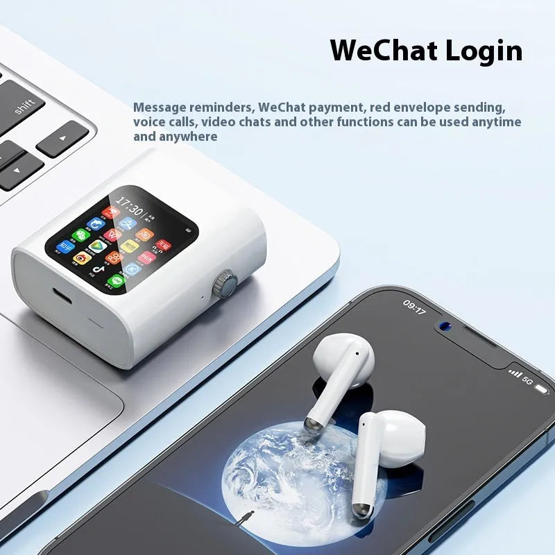 Bluetooth large screen TWS wireless earphones with digital display, ABS in-ear design, noise reduction, e-sports low latency mode