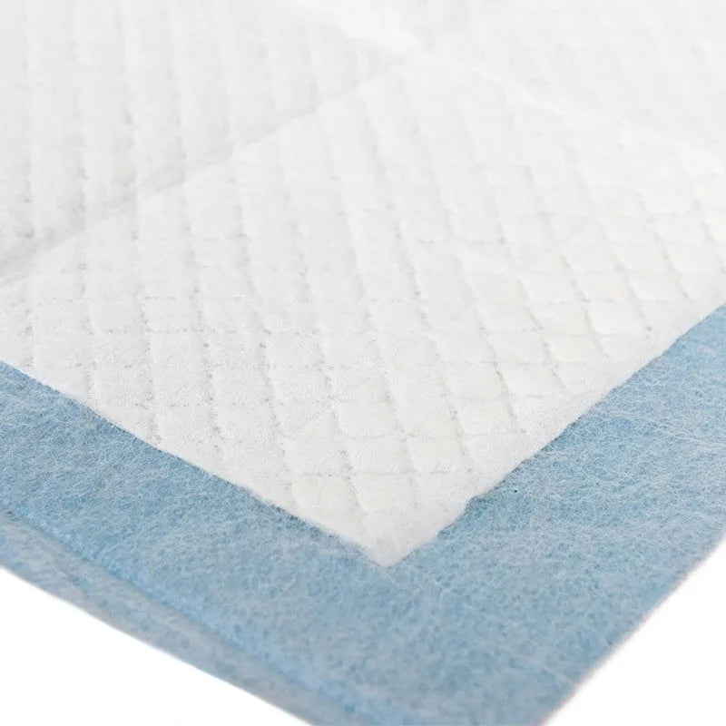 Blue disposable puppy diapers for dogs in L and S sizes with odour control and changing pad