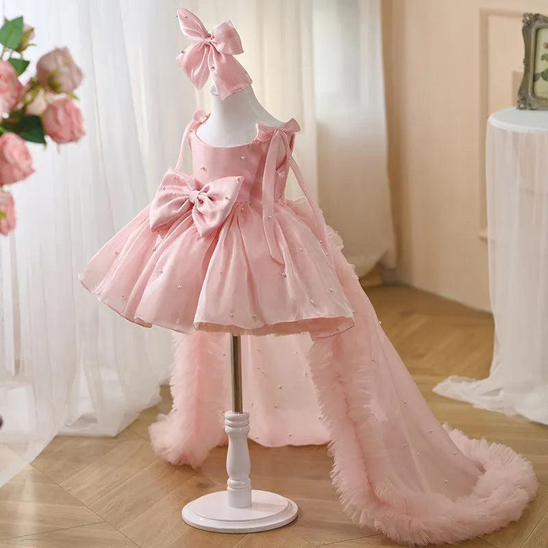 Girls' heavy industry tutu skirt short skirt in satin and polyester, green and pink options, for heights 80 to 160cm