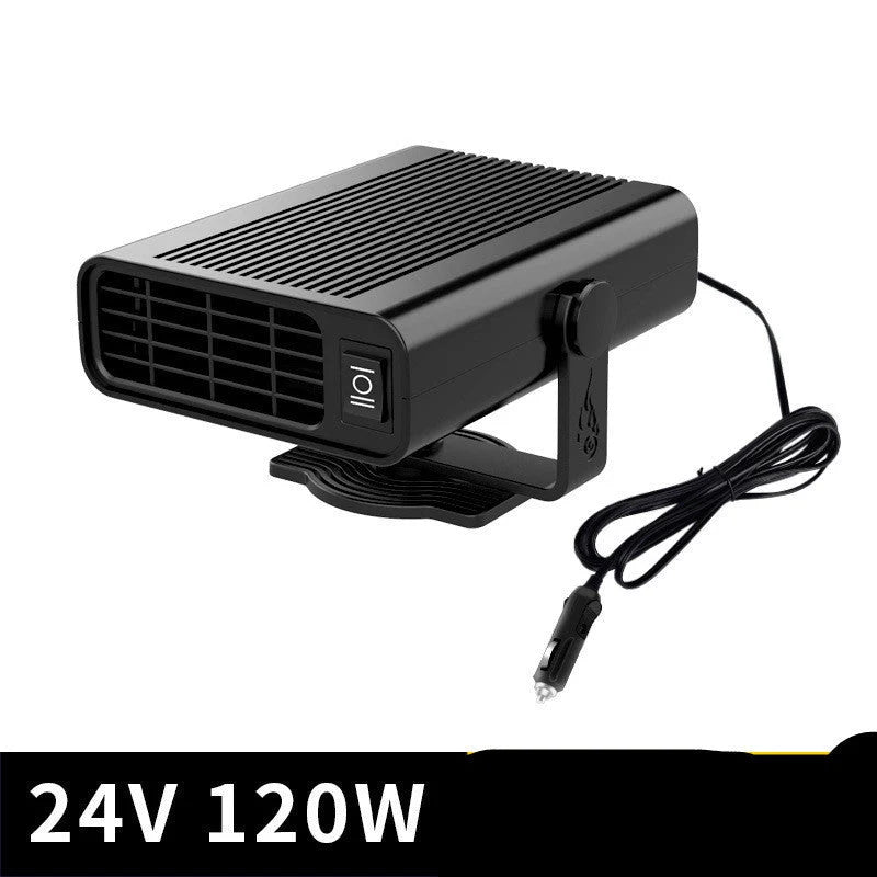 Universal Car Defrost Heater with 360-degree rotation for 12V/24V vehicles