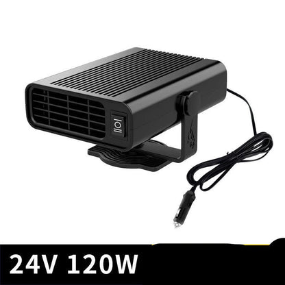 Universal Car Defrost Heater with 360-degree rotation for 12V/24V vehicles