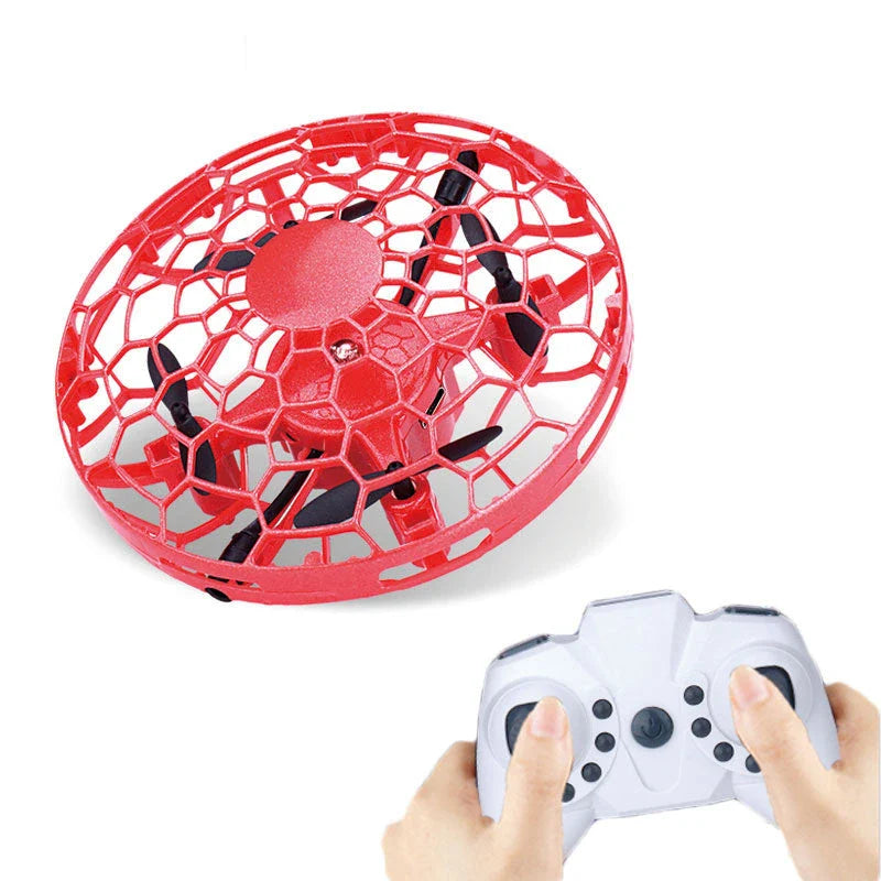 Intelligent Infrared Sensing Mini Drone - Sleek UFO-inspired design, automatic obstacle avoidance, and intuitive hand gesture controls for an exhilarating flying experience.