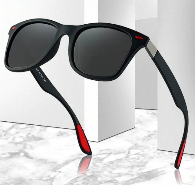Classic men's polarized retro sunglasses with TAC lens UV400 protection in vintage style