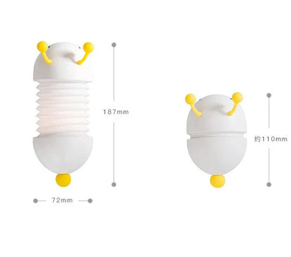 Creative Caterpillar Night Light with retractable design and magnetic base