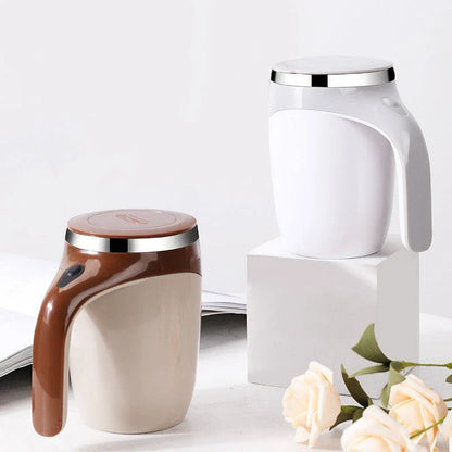 Rechargeable Automatic Stirring Coffee Mug with Hands-Free Blending for Hot Drinks