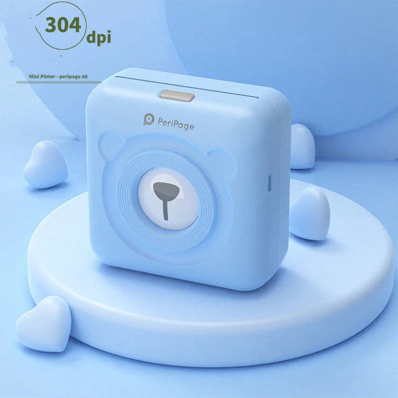 Compact wireless thermal printer for printing photos, labels, and memorabilia directly from your smartphone