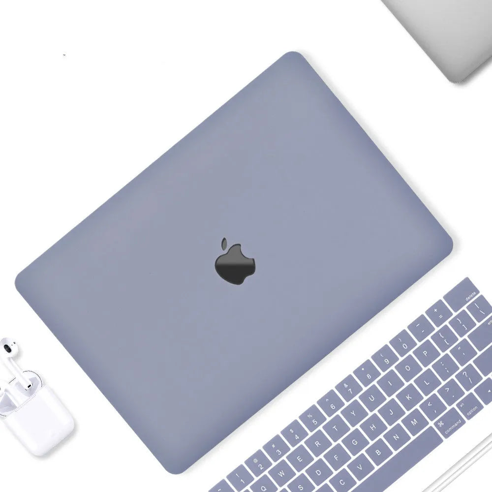 Thin light MacBook shell with mini buckle, available in various colours