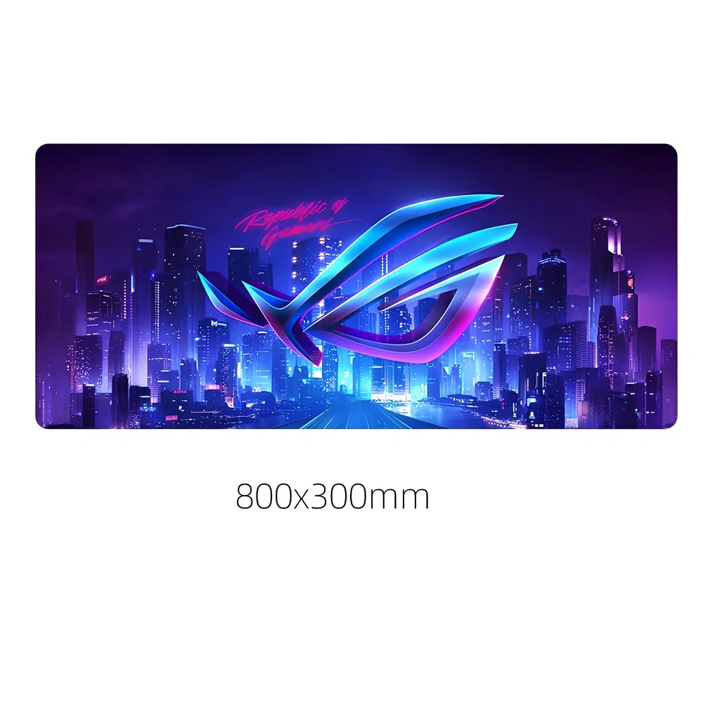 Country Edge Keyboard Pad 80cm x 30cm in ROG-02 design with natural rubber base and Jiaji cloth surface for desk stability