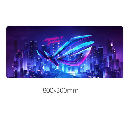 Country Edge Keyboard Pad 80cm x 30cm in ROG-02 design with natural rubber base and Jiaji cloth surface for desk stability