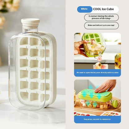 One-Click Molding Cooling Cup with instant ice maker and zero-contact design in various colours