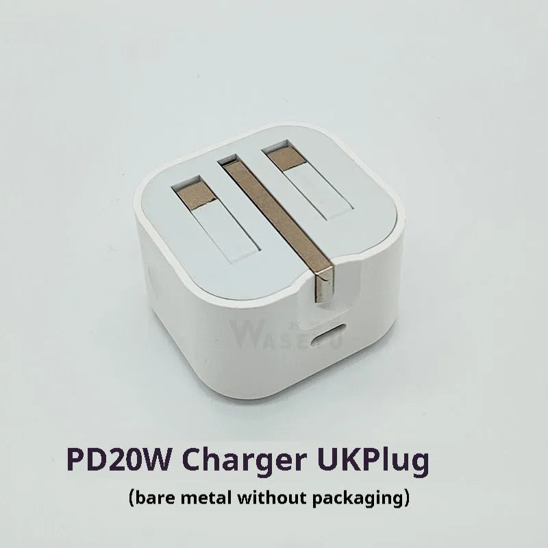 20W PD fast charger with British standard plug and Type-C output port for mobile devices