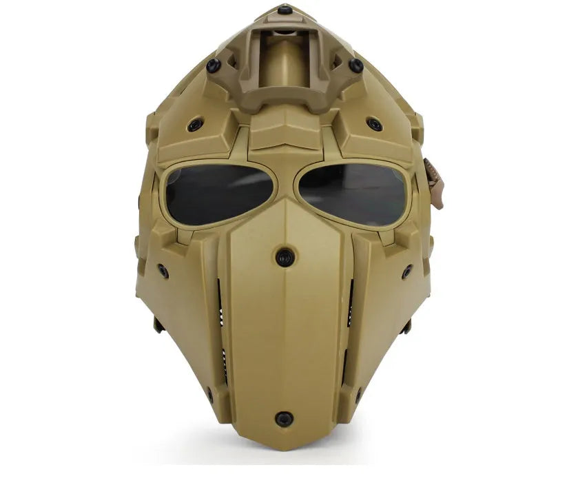 Ronin Tactical Helmet in polymer construction with adjustable straps and EVA padding