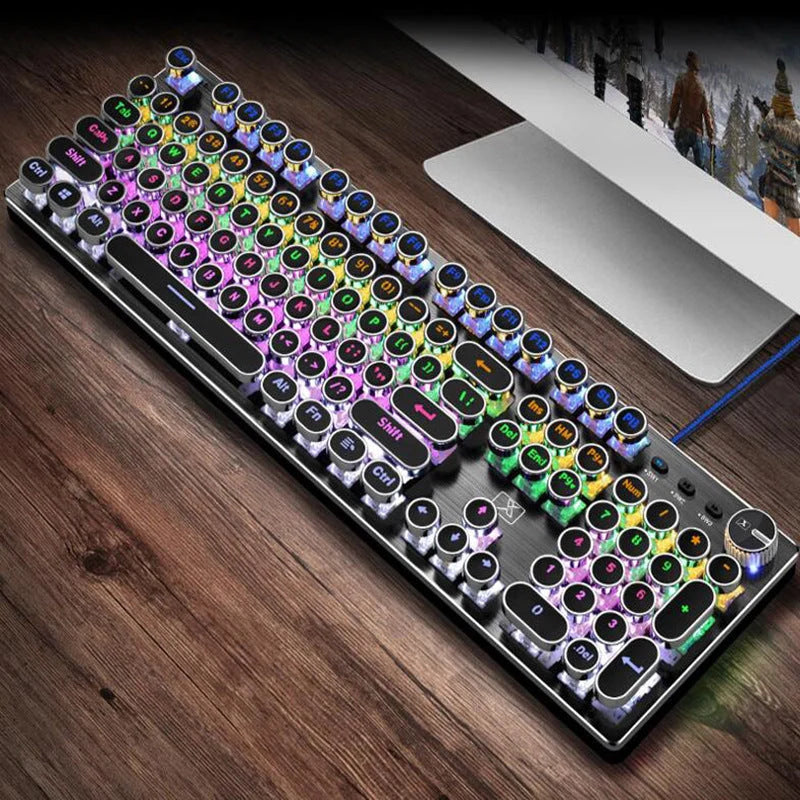 Mechanical Gaming Keyboard with LED Backlit and Anti-Ghosting Keys