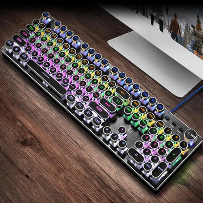 Mechanical Gaming Keyboard with LED Backlit and Anti-Ghosting Keys