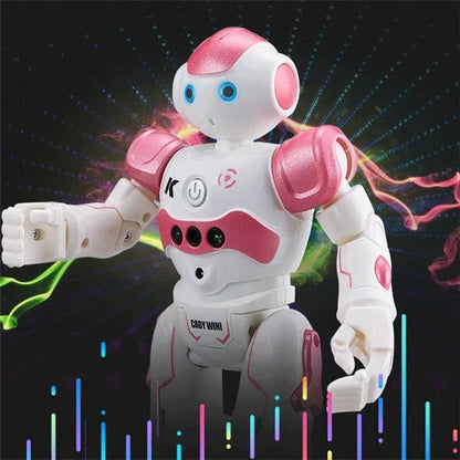 Smart Dancing Robot Toy with Remote Control, Gesture-Controlled Movement, Singing Capability, and Synchronized LED Lights