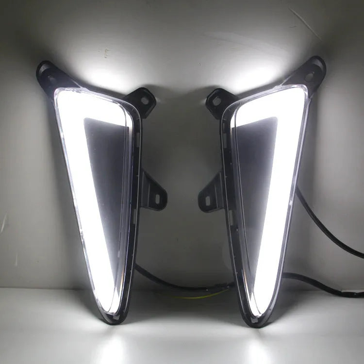 LED daytime running light for 2017 Toyota C-HR with yellow light effect and ABS housing