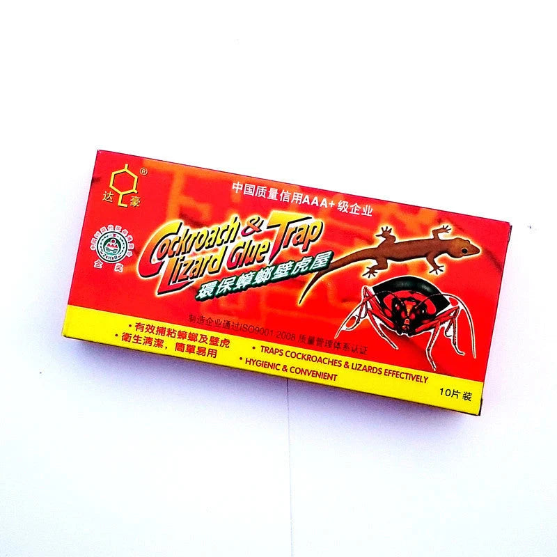 Non-toxic adhesive cockroach trap for safe pest control