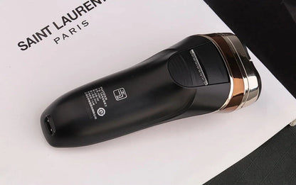 Feike smart washing electric shaver in rose gold with rotary heads
