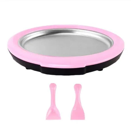 Hot Home Fried Yogurt Machine no electricity needed, 30x30x6.5cm, children food grade material, with shovels, blue colour