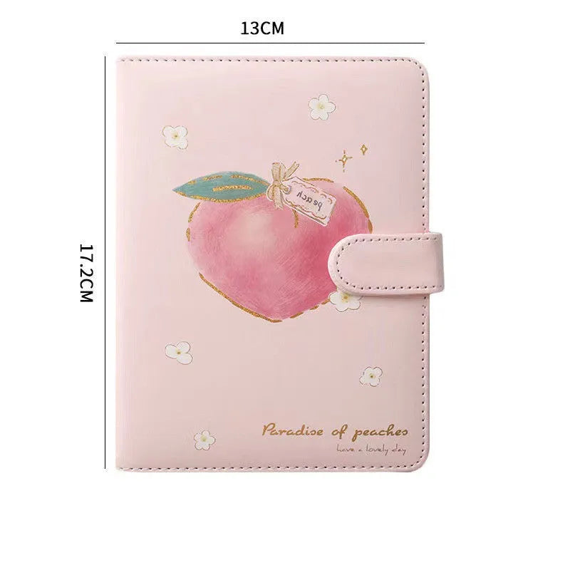 A5 hardcover notebook with imitation leather cover and wired binding, 130x172mm, double offset paper