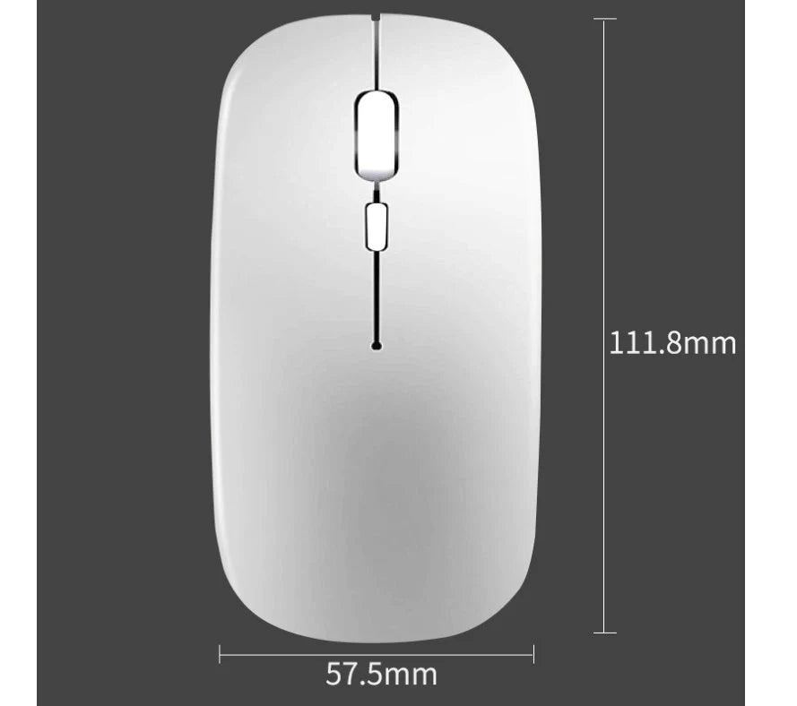 Ergonomic wireless dual-mode mouse with adjustable DPI settings in various colors