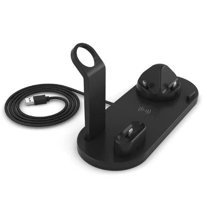 360-degree rotatable wireless charger stand for multiple devices