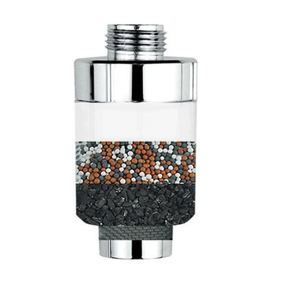 Multi-function shower water purifier with stainless steel finish