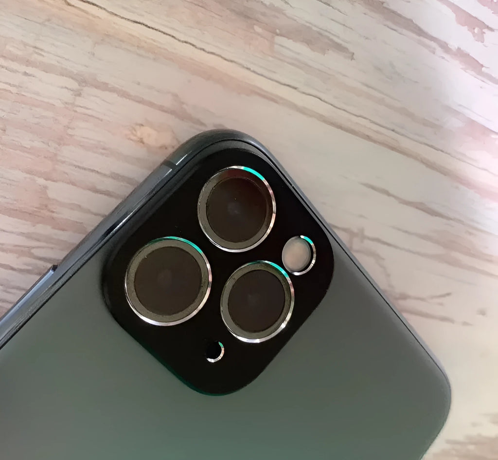 Metal lens protection ring for iPhone 11 and iPhone 11 Pro in multiple colour options.