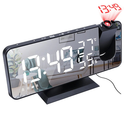 Multifunctional radio projection alarm clock with LED display and USB port