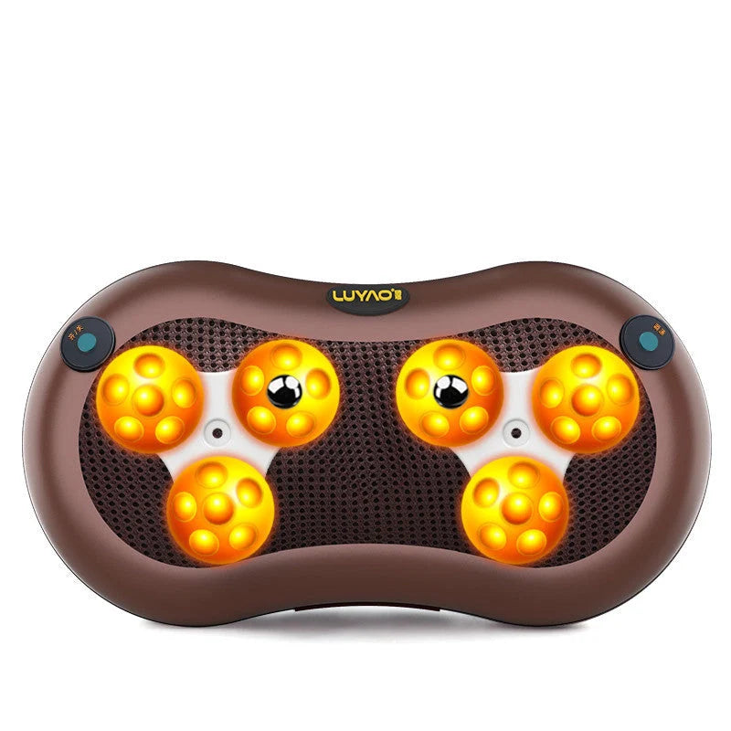 Massager Pillow with multiple head options for customised muscle relief