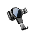 Black S4 Gravity Mirror ABS mobile phone bracket mounted on car air conditioning vent