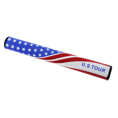 Blue 3.0 golf grip with PU cover, 0.58-inch EVA core, 10 cm length for secure shaft fitting and vibration absorption