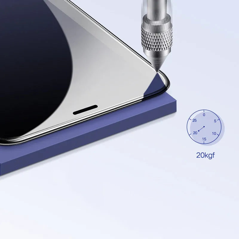 Apple iPhone tempered glass privacy screen protector with anti-reflective coating