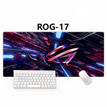 Country Edge Keyboard Pad 80cm x 30cm in ROG-02 design with natural rubber base and Jiaji cloth surface for desk stability