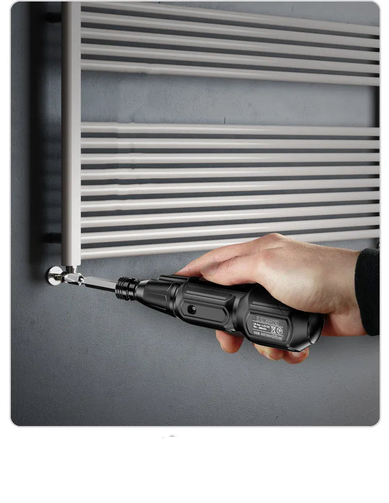 Cordless automatic screwdriver hand drill with USB cable, 3.6V, variable speed, torque control, colour options A to E