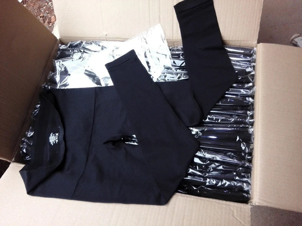 High waist seamless body shaping cropped pants in black for instant slimming effect