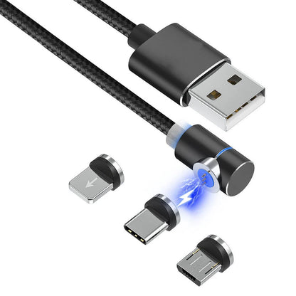 360 Degree Magnetic Charging Cable with LED indicator for fast charging and data transfer