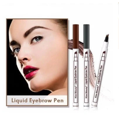 Waterproof Four-Claw Eyebrow Pen for natural, long-lasting brows