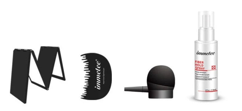 Imetee plant hair additive fibre powder for natural thinning hair coverage