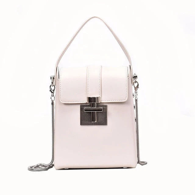 Horizontal square wild shoulder chain bag in various colors