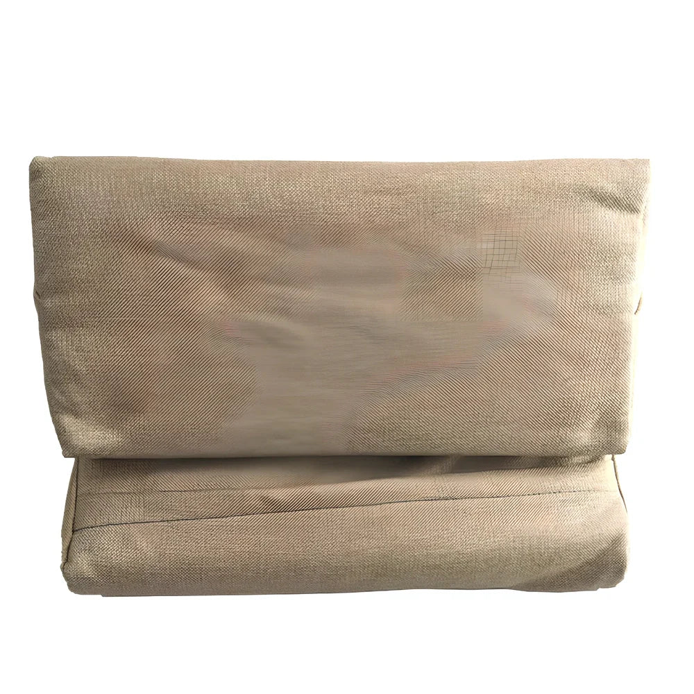 Candy-shaped beige tablet support pillow made of slow rebound foam, height over 25cm, for stable phone and tablet holding