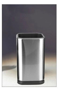 Stainless steel kitchen tool holder with detachable bottom in black and white