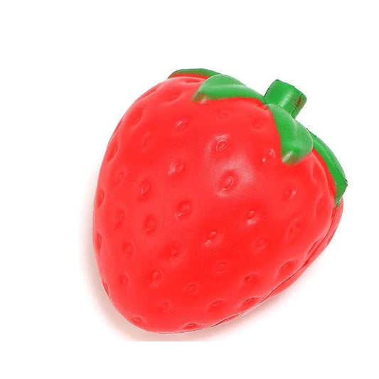 Strawberry-shaped anti-stress ball made from durable PU/polyurethane for stress relief