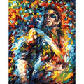 40x50cm DIY digital painting canvas kit with pre-printed body artwork, brushes, and hooks